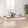 Dog Bed Natural Wood Solid Pine Wood 40.0 x 29.1 x 3.5 in